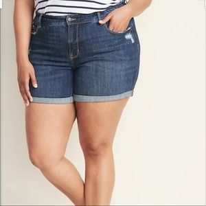Old Navy Blue Jean High-Rise Shorts SZ 16